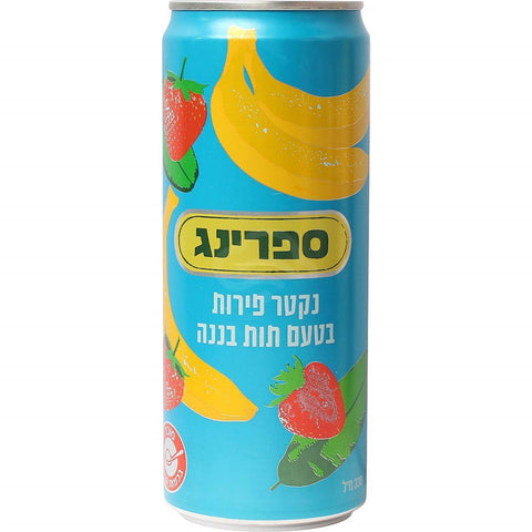 Spring - Can Strawberry Banana Nectar KFP 330ml