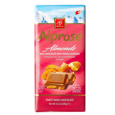 Alprose - Chocolate Bar Milk with Whole Almonds KPY