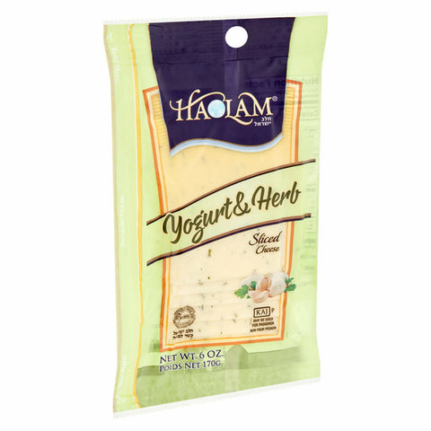 HaOlam - Yogurt & Herb Sliced Cheese 6oz KFP