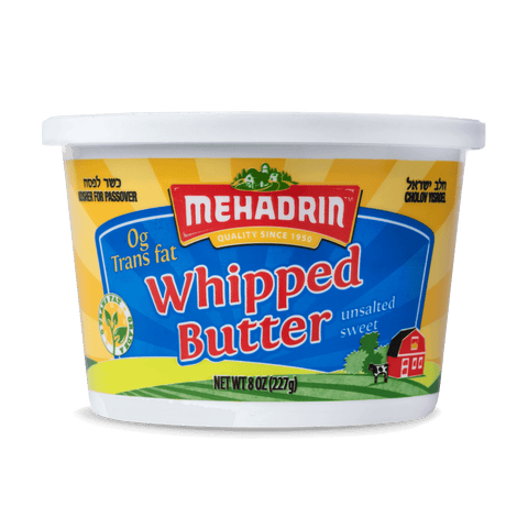 Mehadrin - Whipped Butter (Unsalted, sweet) 8oz KFP