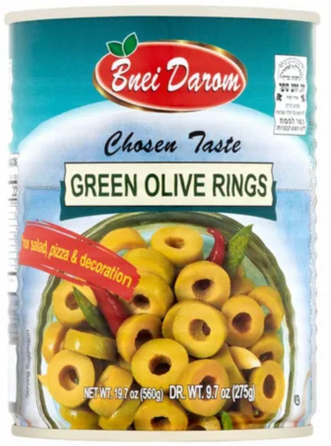 Bnei Darom - Sliced Green Olives (P/D) 19 OZ