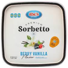 Abe's - Sorbetto Premium Berry Vanilla (Parve, Dairy Free, KFP) - 1.65L