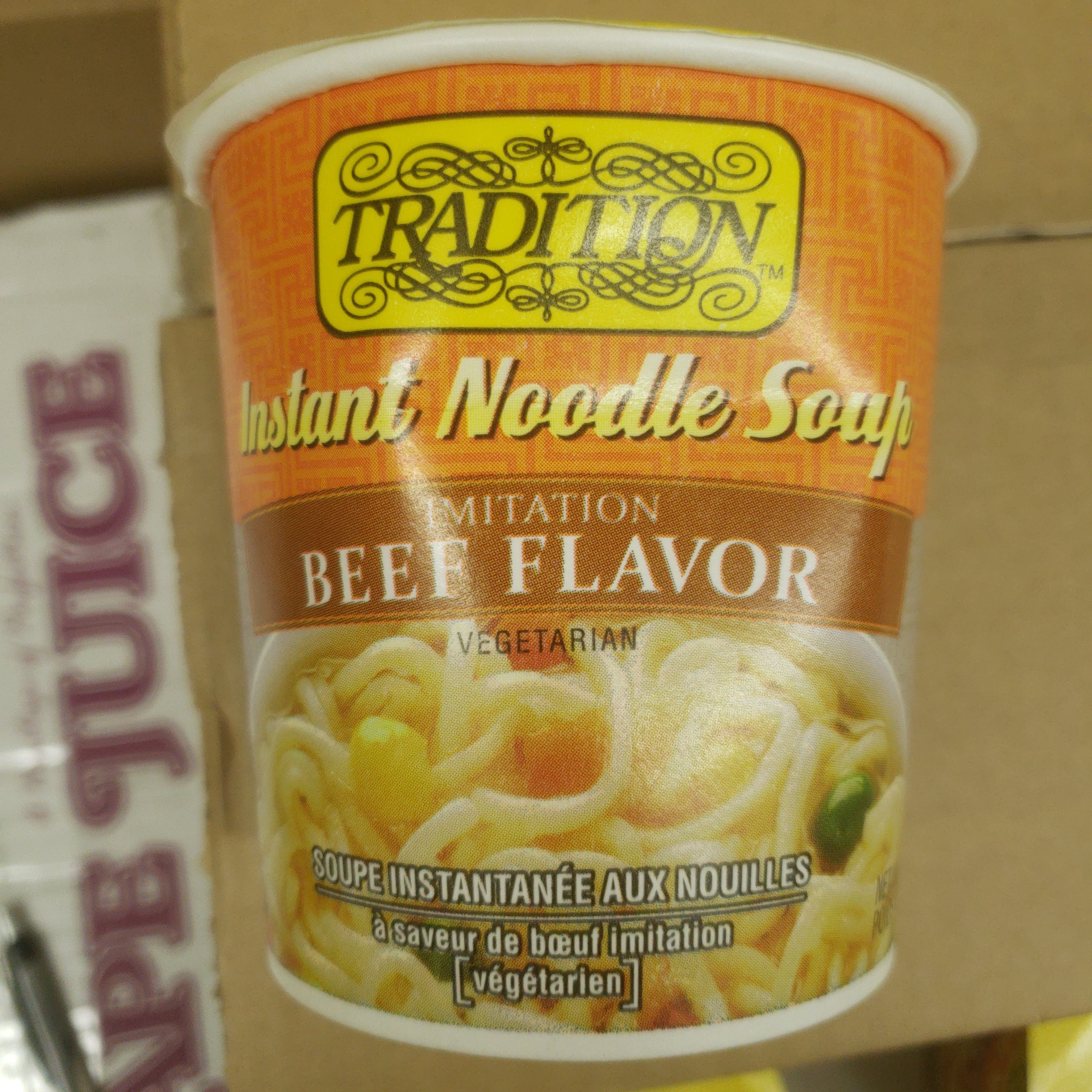 Tradition Instant Noodle Soup Imitation Beef Flavour Kfwarehousebc 0502