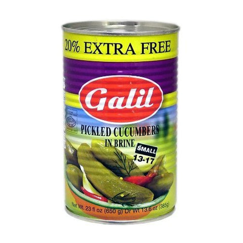 Galil - Pickled Cucumbers in Brine - Small - 13-17ct (652g)