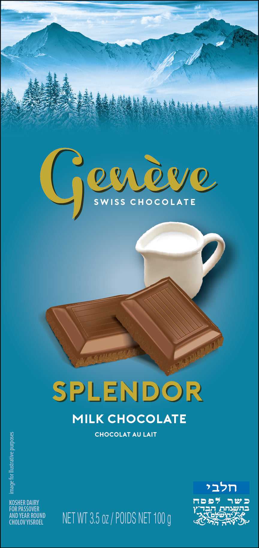 Geneve - Chocolate Bar Milk Chocolate Splendor KPY – KFWarehouseBC