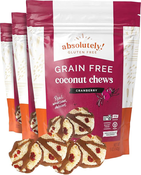 Absolutely - Coconut Chews with Cranberry (5oz) Gluten-Free