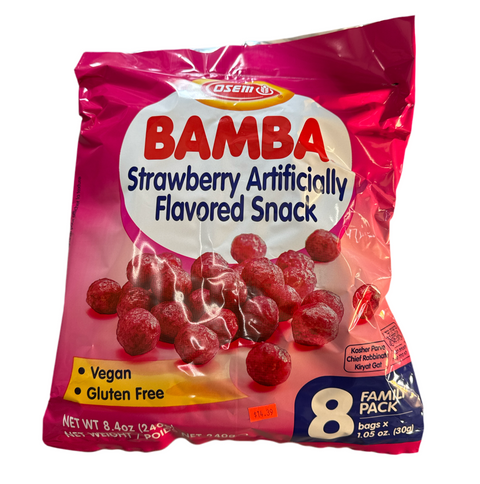 Osem - Bamba MP Strawberry Snack (8x30g)