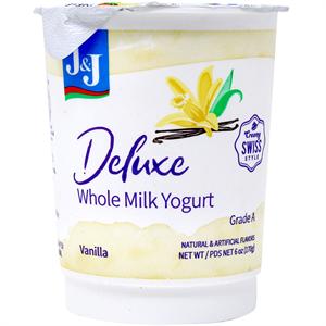 J&J - Deluxe Vanilla Yogurt 6oz, KFP