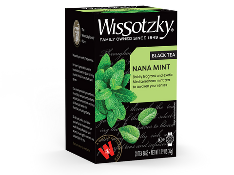 Wissotzky - Tea Nana Black Mint 20pk KPY