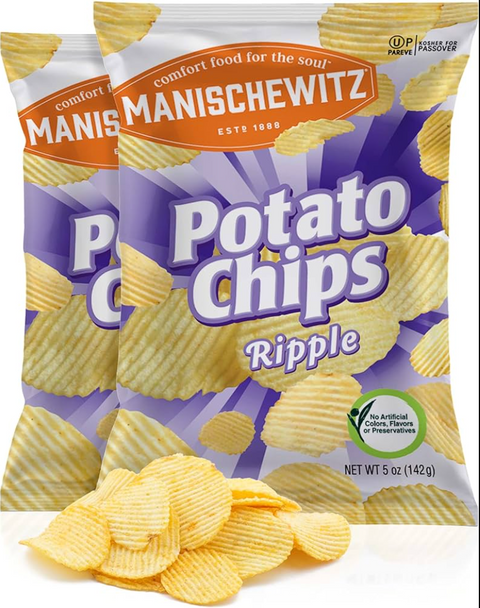 Manischewitz - Potato Chips Ripple Salted KFP