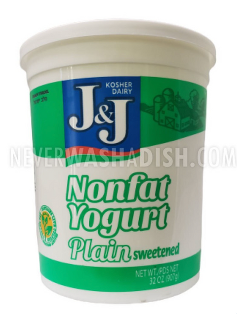 J & J - NonFat Yogurt Plain Sweet 2 lbs