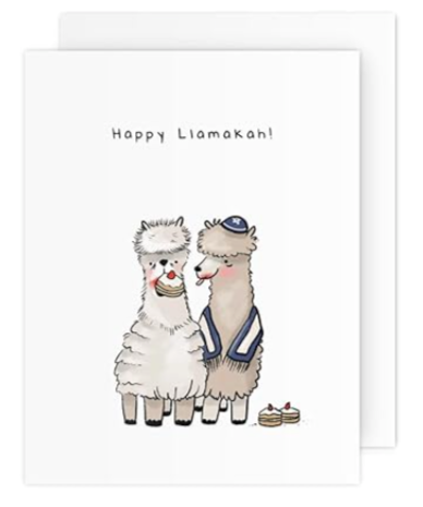 Happy Llamakah! Hanukkah Card