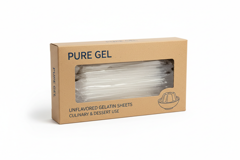 in a box, white background