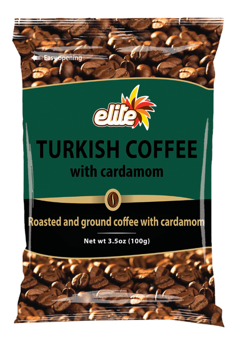 Elite Turkish Coffee Green with Cardamom Badatz