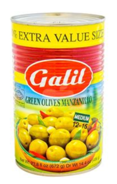 Galil - Green Olives Manzanilla KPY