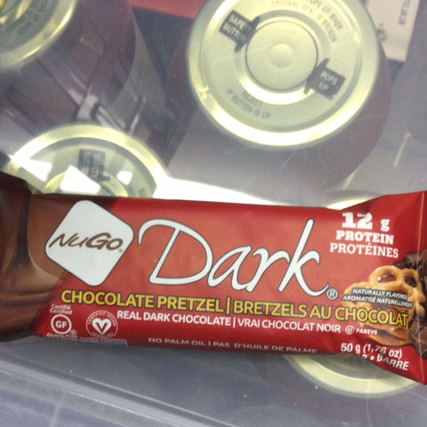 NuGo Dark chocolate pretzel